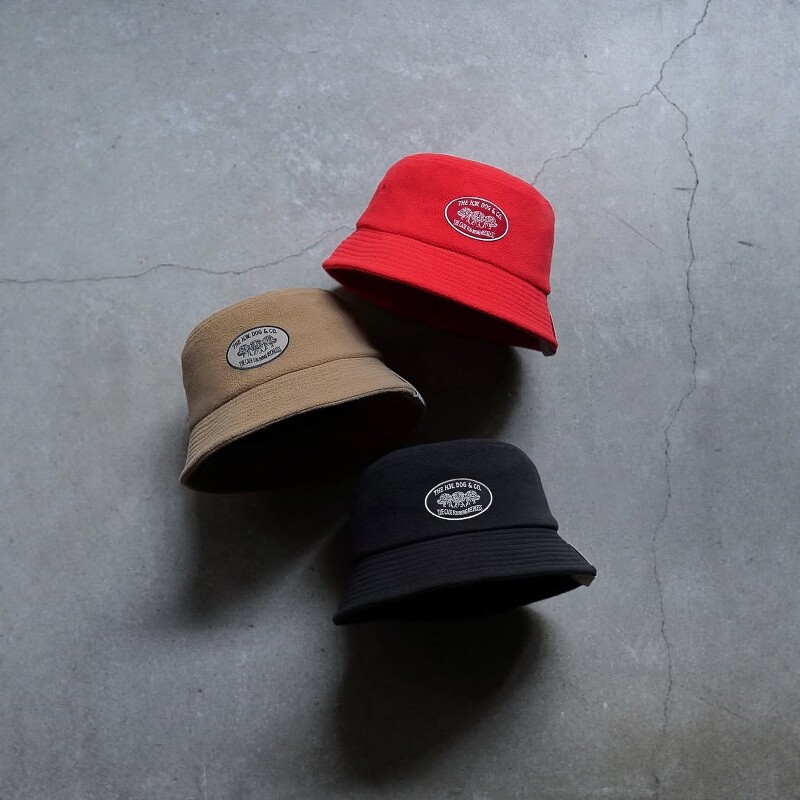 THE H.W.DOG&CO. TRUCKER HAT 25AW 日产狗牌抓绒货车刺绣渔夫帽
