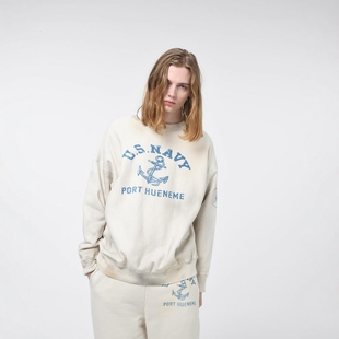 BOWWOW USN SEEBEES SWEATSHIRTS AGING 24AW 复古做旧破坏卫衣