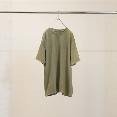 ANCELLM做旧染色刺绣宽松短袖