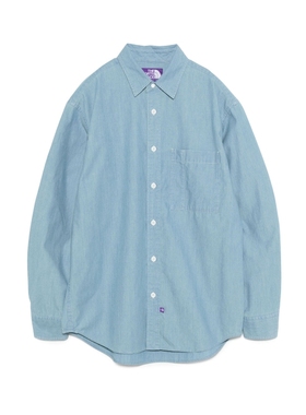 TNF Regular Chambray Field Shirt 25AW 北面紫标包芯纱长袖衬衫