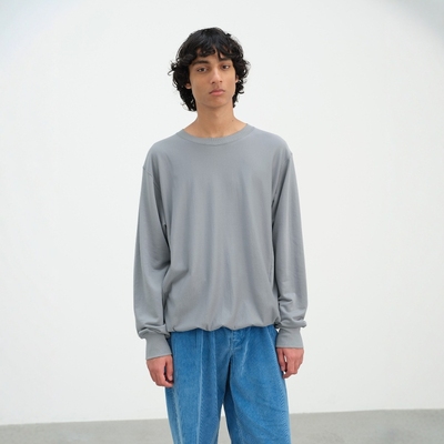 AURALEE超长棉运动材质圆领卫衣