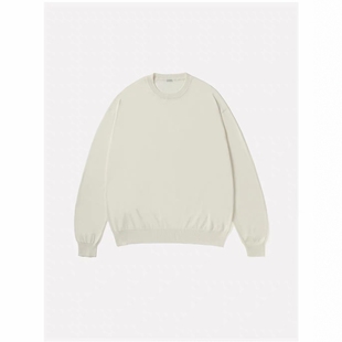 A.PRESSE Wool Cotton Sweater 26AW 羊毛混纺高支数圆领针织衫