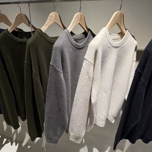 BATONER WEIGHT INNOCENT CASHMERE CREW NECK26SS羊绒圆领针织衫