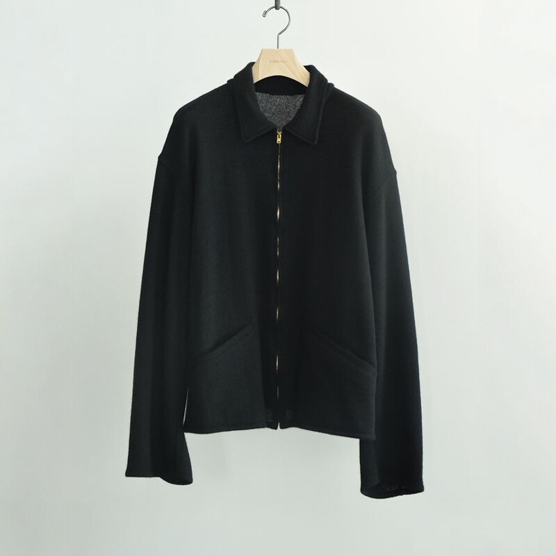 COMOLI Cashmere Washi Zip Short Jacket 26SS 和纸羊绒拉链夹克