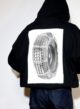 COOTIE Print Sweat Zip Hoodie 25AW艺术家背后印花加绒宽松帽衫