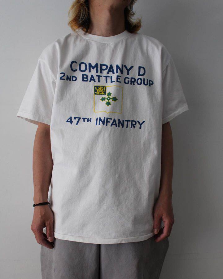 BOWWOW 47TH INFANTRY REGIMENT TEE 24SS 军事风印花纯棉短袖T恤