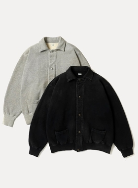 APRESSE Vintage sweat cardigan 26SS 复古做旧开衫口袋卫衣