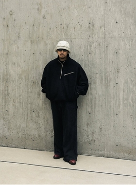 COOTIE W/N Fleece Half Zip Top 25AW 羊毛混纺摇粒绒半拉链卫衣
