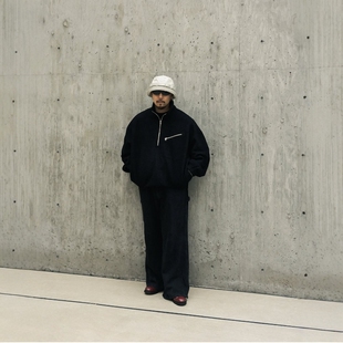 COOTIE W/N Fleece Half Zip Top 25AW 羊毛混纺摇粒绒半拉链卫衣