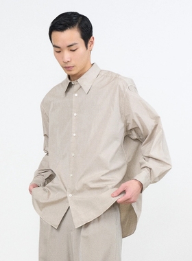 YOKE×Graphpaper Regular Collar Shirt 26SS苏文棉做旧蜡染衬衫