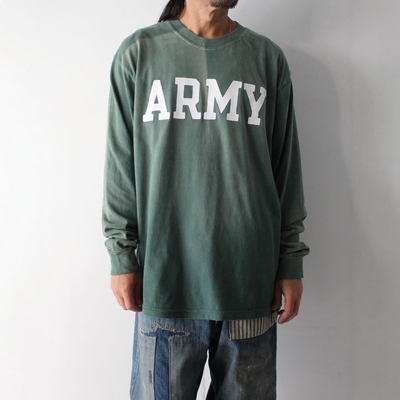 BOWWOW做旧军事风印花宽松长袖