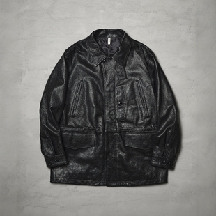 26SS CCU JACKET MILITARY 复古军事风宽松口袋羊皮夹克 FRENCH