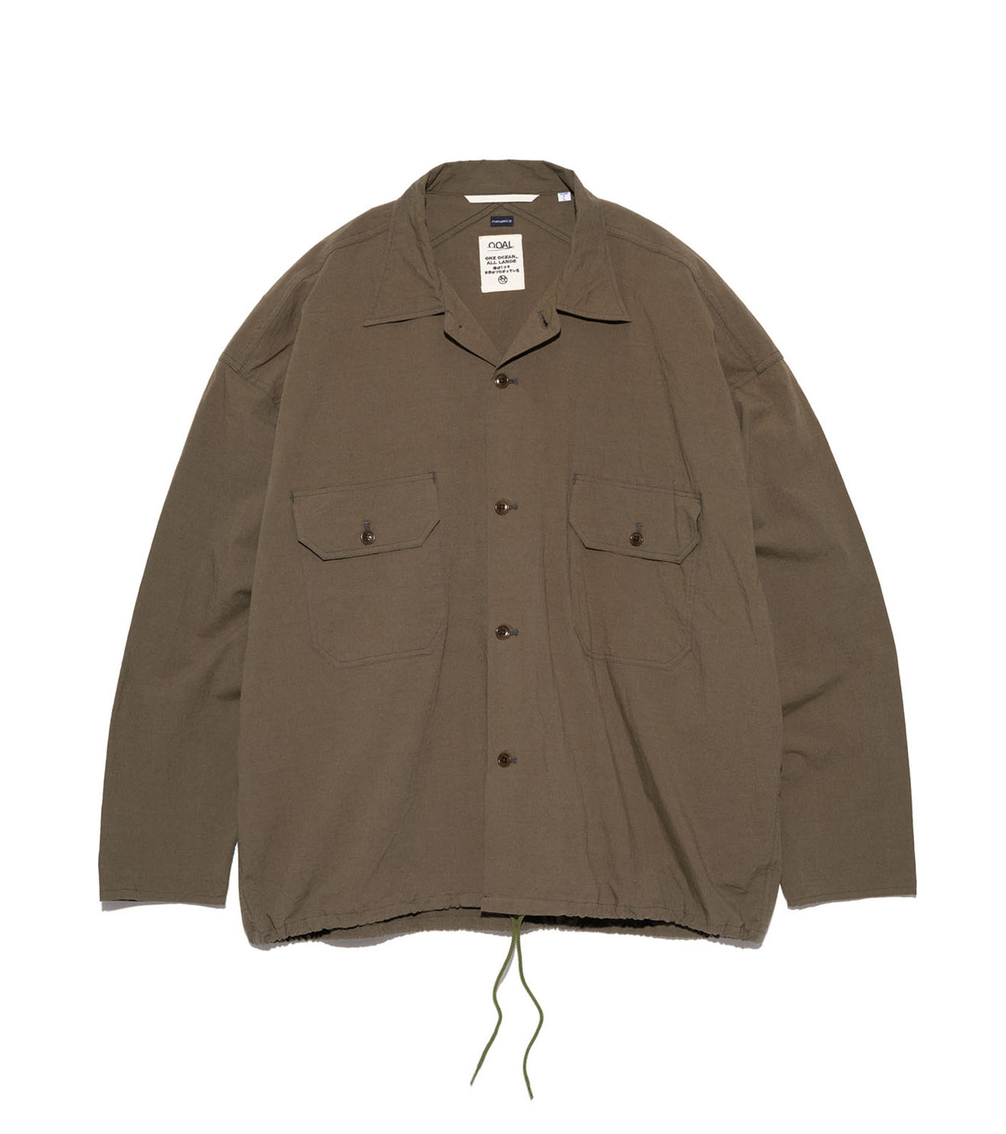 nanamica Cotton Wool Deck Shirt 23AW日产羊毛混纺两袋衬衫夹克