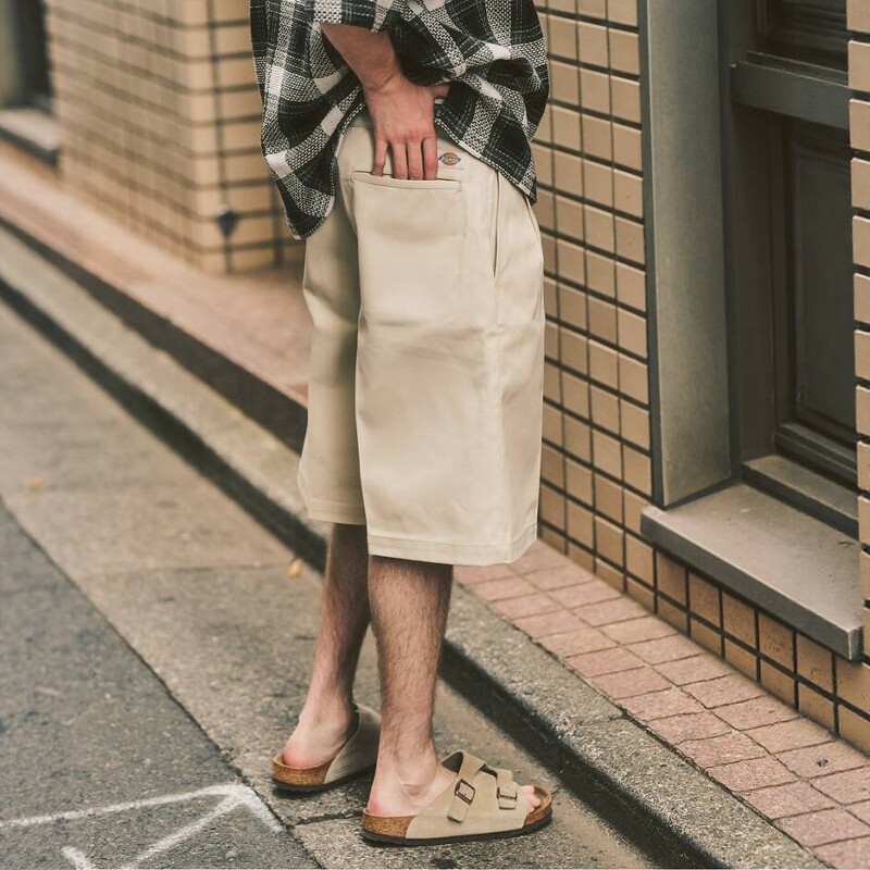 Dickies × 417 EDIFICE 2-tuck shorts 26SS 联名双褶宽松短裤