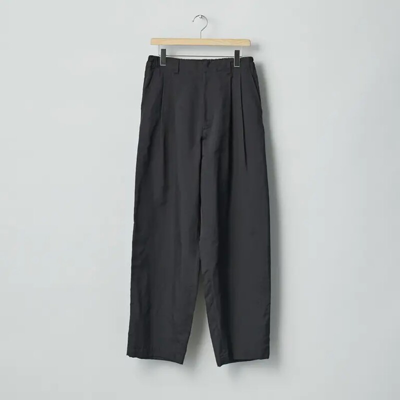 ssstein Wide Easy Trousers 26SS 真丝铜氨丝斜纹阔腿休闲裤