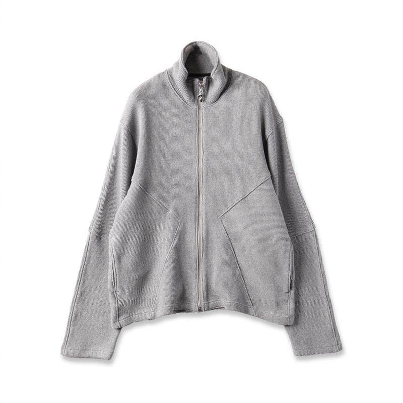 JIEDA STRIPE FULL ZIP JACKET 24AW 日产全拉链条纹珠地立领夹克