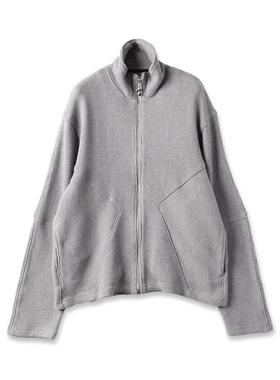 JIEDA STRIPE FULL ZIP JACKET 24AW 日产全拉链条纹珠地立领夹克