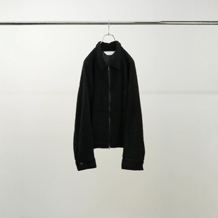 ANCELLM SHAGGY ZIP UP SHIRT 25AW 毛茸羊毛拉链宽松衬衫夹克