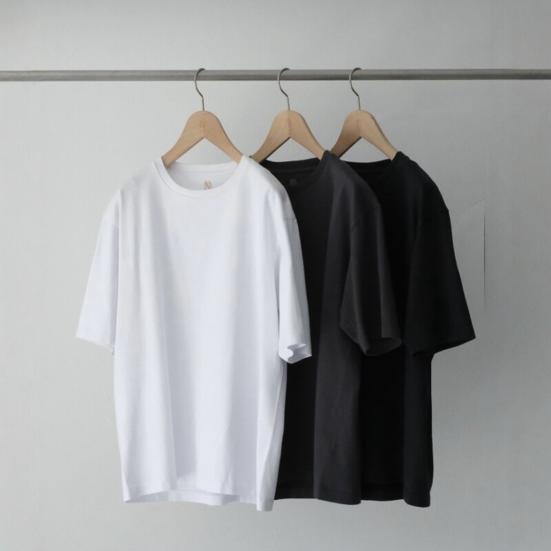 BATONER MERIYASU T-SHIRT HEAVY 26SS 重磅纯棉纯色圆领短袖T恤