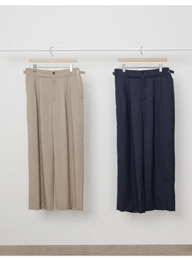 marka Wool Melange Military Trousers 25SS 羊毛双褶宽松西装裤