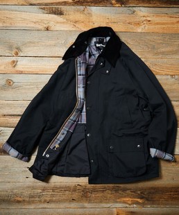 BEDALE FS店铺联名限定无蜡宽松猎装 24AW 夹克 Sleeve BARBOUR