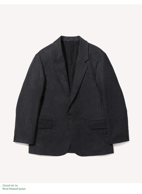 A.PRESSE Wool Flannel Jacket 25AW 羊毛法兰绒单扣西装夹克外套