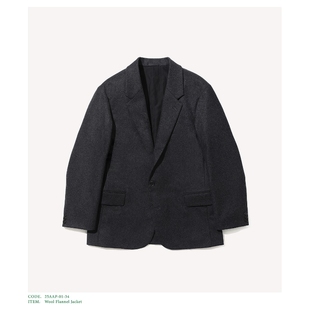 A.PRESSE Wool Flannel Jacket 25AW 羊毛法兰绒单扣西装夹克外套