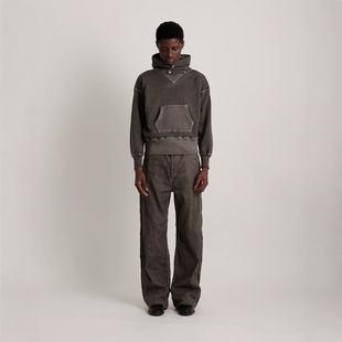 HOODED SWEAT SHIRT T.T 复古染色运动帽衫 AFTER 26SS LOT.620