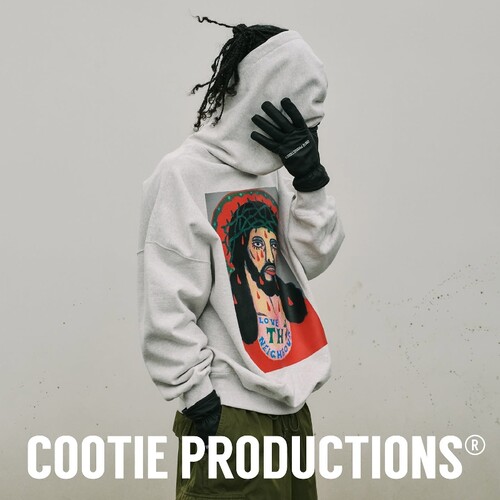 COOTIE艺术家印花宽松帽衫