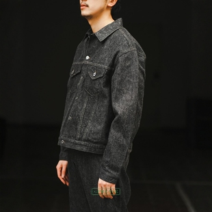 A.PRESSE Black Denim Trucker Jacket 25SS黑色卡车司机牛仔夹克