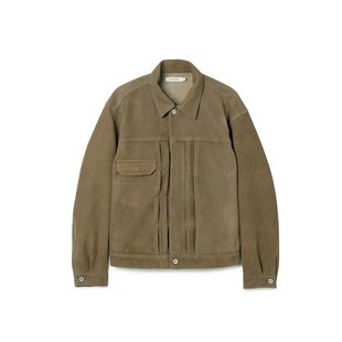 SHEEP nonnative TRUCKER BLOUSON 25AW羊皮麂皮货车夹克 LEATHER