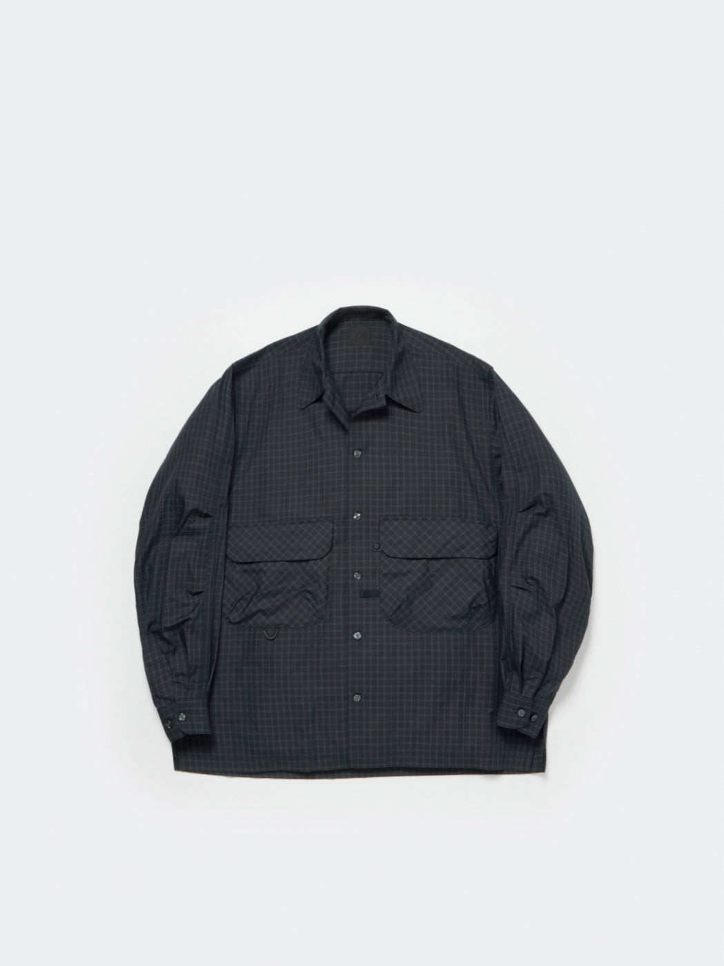DAIWA PIER39 TECH SPORTS OPEN COLLAR SHIRT 24AW 格纹口袋衬衫
