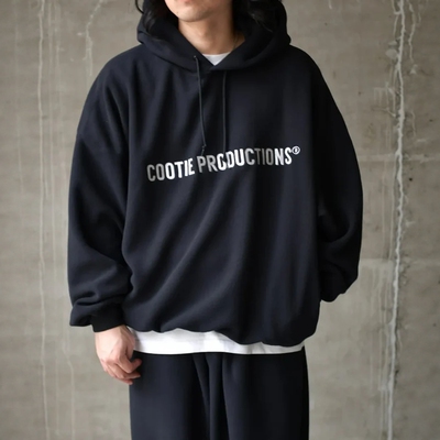 COOTIE摇粒绒刺绣抽绳宽松帽衫