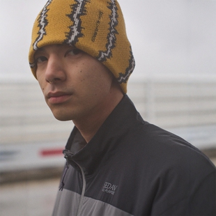 SEDAN ALL PURPOSE THUNDER BEANIE 24AW 花纹刺绣针织毛线冷帽