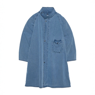 nanamica Indigo Weather Field Coat 26SS 棉尼混纺宽松蓝染风衣