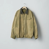 DYED JACKET CORD ssstein VINTAGE ZIP 25AW 做旧硫化染皮领夹克