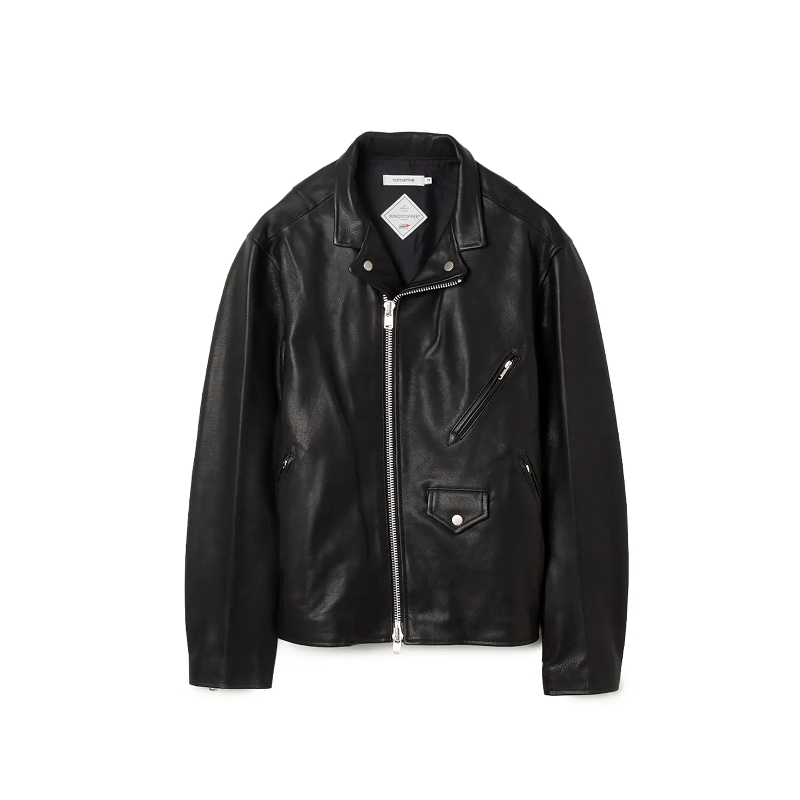 nonnative机车骑行牛皮皮衣夹克