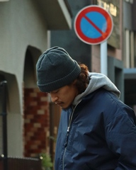 nanamica WINDSTOPPER Beanie 23AW 日产羊毛混纺防水冷帽毛线帽