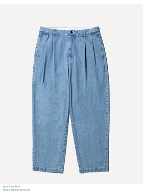 A.PRESSE Type.1 Denim Trousers 25SS 复古水洗锥形宽松牛仔裤