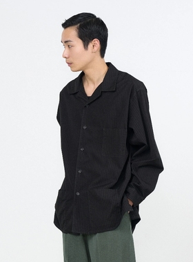 YOKE×Graphpaper Stripe Shirt Jacket 26SS 竖条纹口袋衬衫夹克