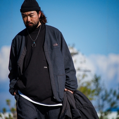 TNF北面紫标羊毛混纺抓绒开衫