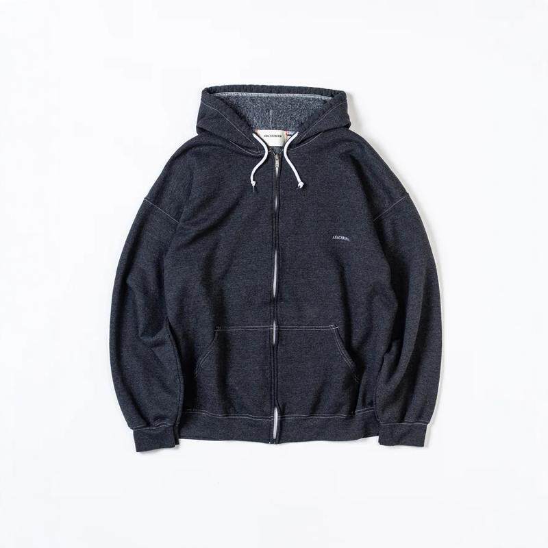 ANACHRONORM DYED 50/50 FULLZIP PARKA24AW染色羊毛内衬拉链帽衫