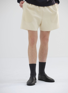 AURALEE MOHAIR HOP SACK SHORTS 25SS 海马毛混纺抽绳羊毛短裤