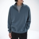 26SS半拉链卫衣 GAUGE ELASTIC AURALEE ZIP HIGH HALF SWEAT