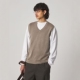 Alan VEST 40GASS Steven FADE KNIT 26SS 棉质V领针织马甲背心