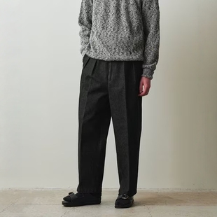 Denim Pleats 单宁西裤 Alan 25SS 13.5oz Trousers Steven Dress