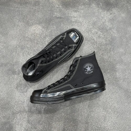 CONVERSE日版男女方头高帮帆布鞋