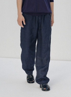 KAPTAIN SUNSHINE Walk Easy Baker Pants25SS亚麻混纺面包工装裤