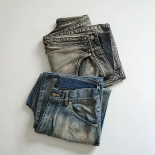 ANCELLM #01 MIDTAPERED 5P DENIM PANTS 26SS宽松直筒染色牛仔裤