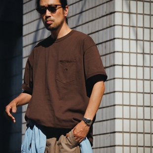 TNF 8oz Field Pocket Tee 25AW 北面紫标有机棉刺绣口袋短袖T恤